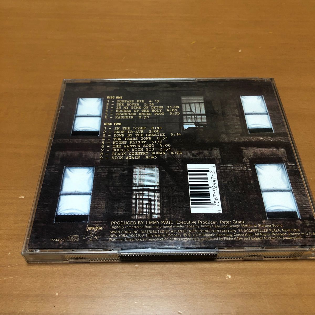 ◆ 【CD】Led Zeppelin 「Physical Graffiti 」◆リマスター　輸入盤2枚組　レッド・ツェッペリン　フィジカル・グラフィティ【送料無料】 _画像2