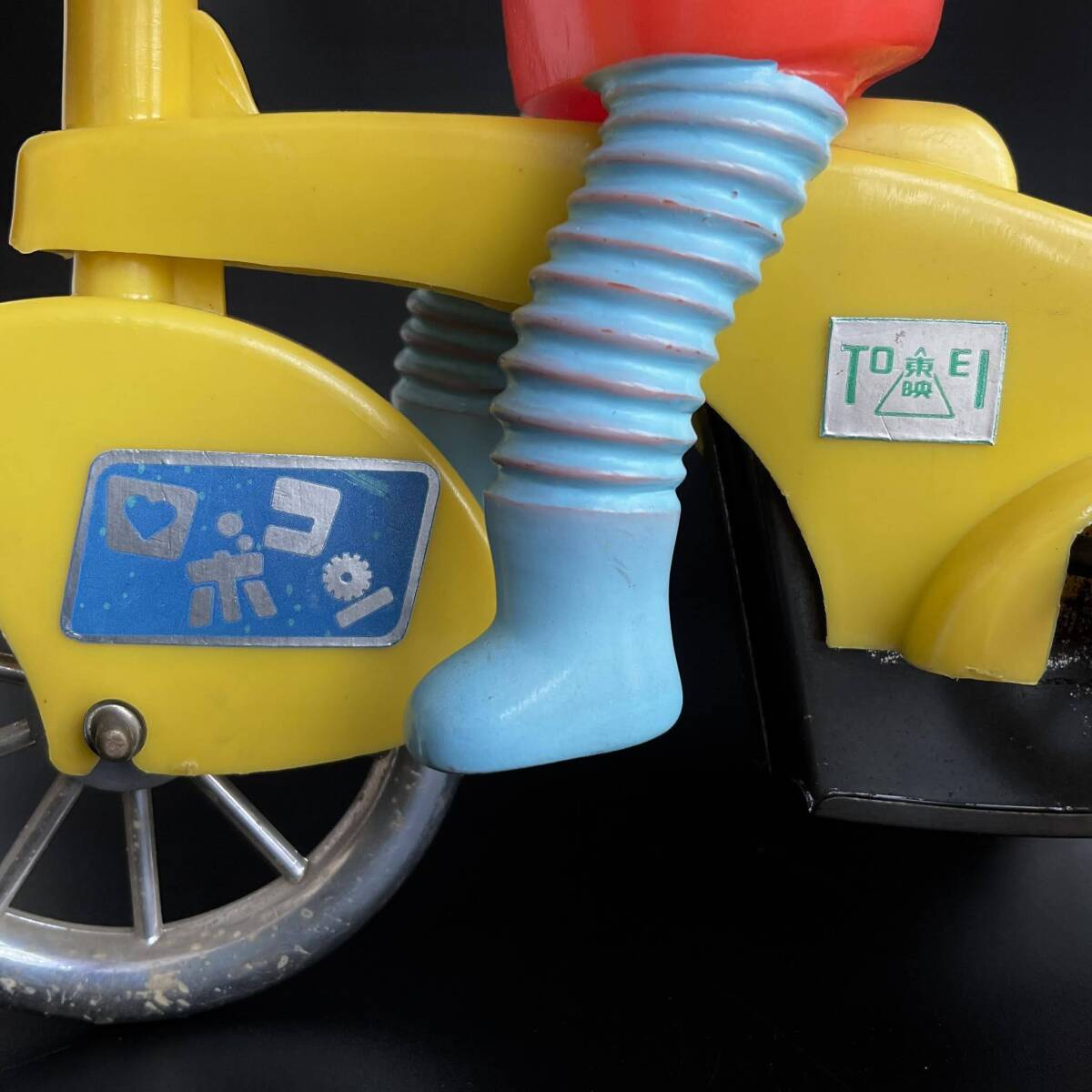 [117].... Robot navy blue | tricycle | *Tin Toy tin plate ( used )| 1 jpy start | Yupack 60 size | Friday shipping 