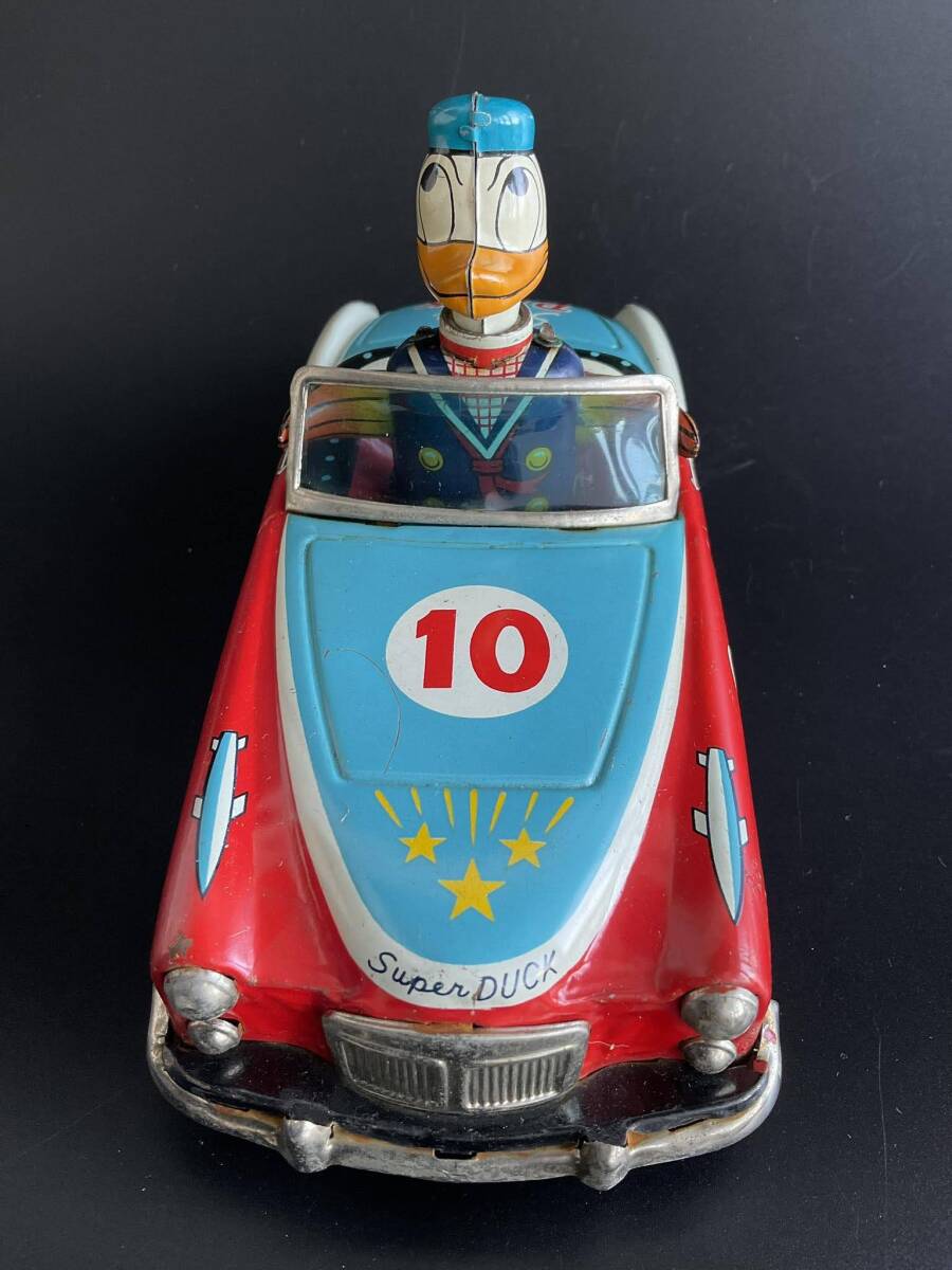 【14】ドナルドスーパーダッグカー　 ◆Tin Toy　ブリキ（中古）／ 1円スタート ／ ゆうパック80サイズ ／金曜日発送_画像3