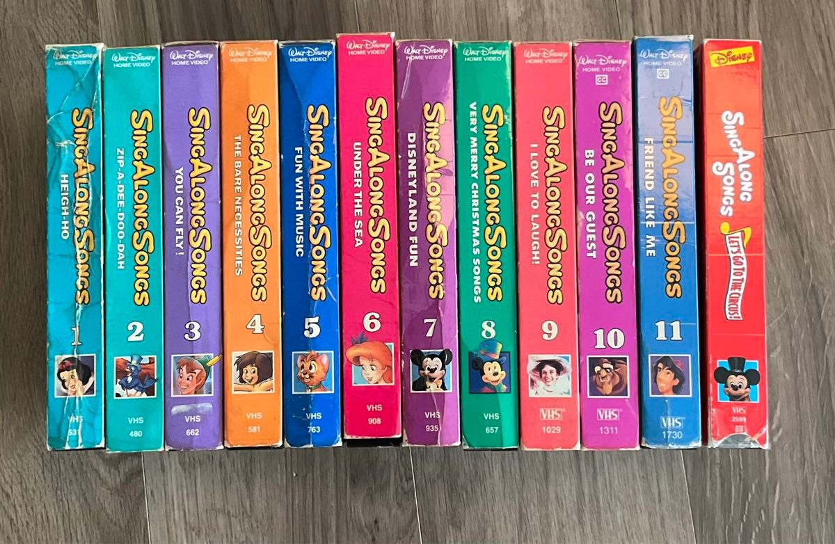 sing along songs vhs 12本セット