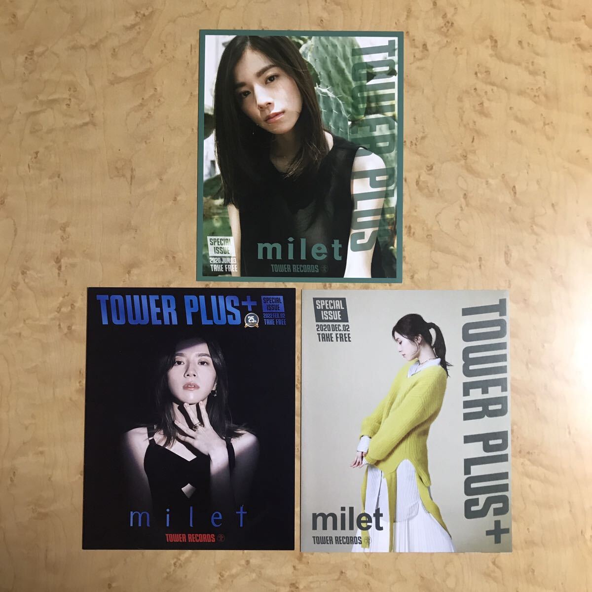 milet タワーレコード 別冊 TOWER PLUSタワープラス eyes visions who I Am 宣伝 チラシ 広告 フライヤー グッズ グラビア ミレー ミレイの画像1