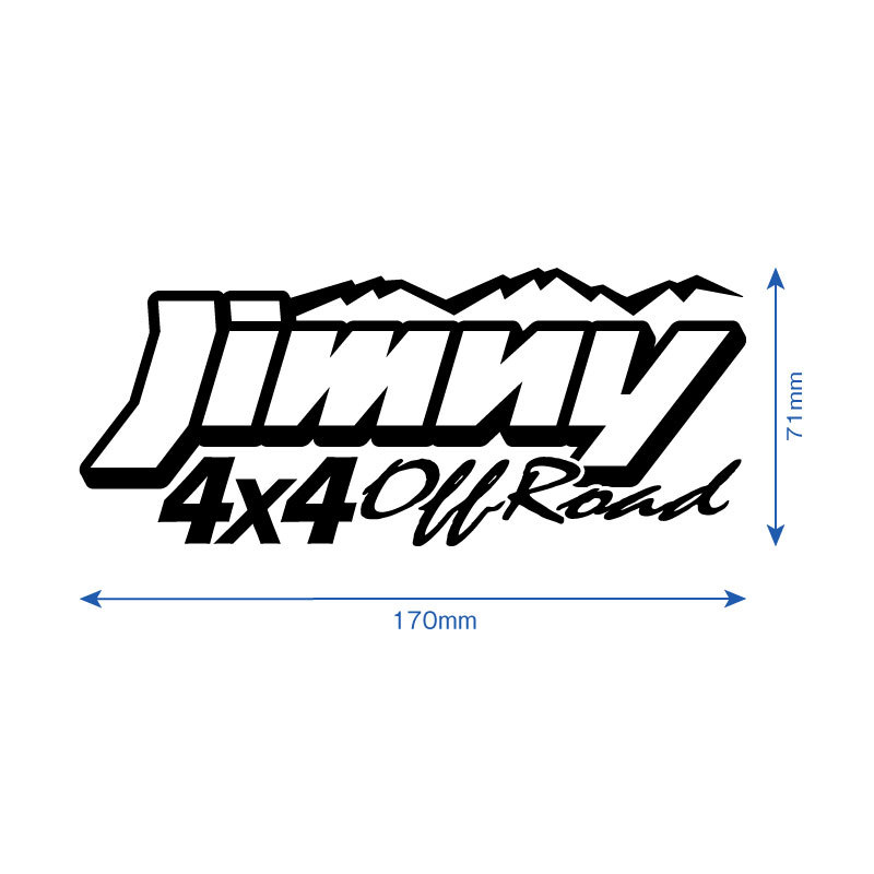 Jimny 4x4 OffRoad カッティングステッカー 2枚セット 170mm×71mm 送料無料!! ジムニー オフロード_画像2