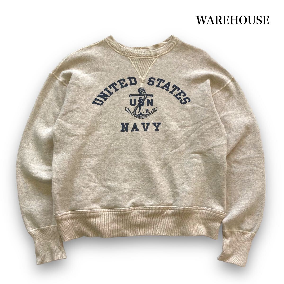 WARE HOUSE】ウエアハウス 両Vガゼットスウェットトレーナー US WARE HOUSE】ウエアハウス 両Vガゼットスウェットトレーナー US