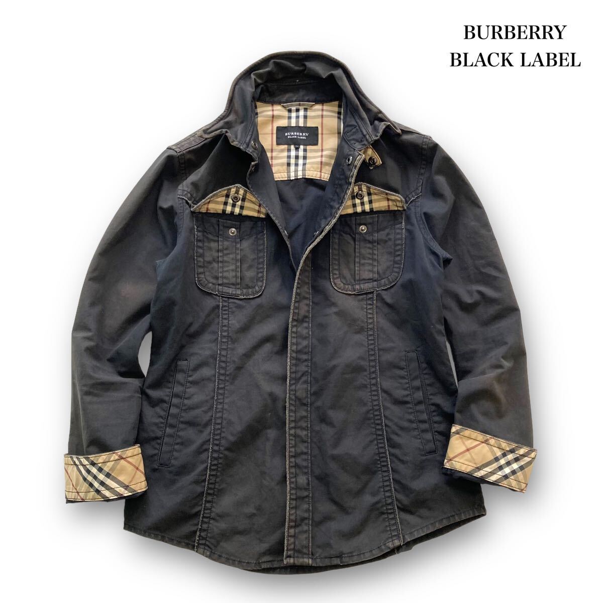 Yahoo!オークション - 【BURBERRY BLACK LABEL】バーバリーブラ