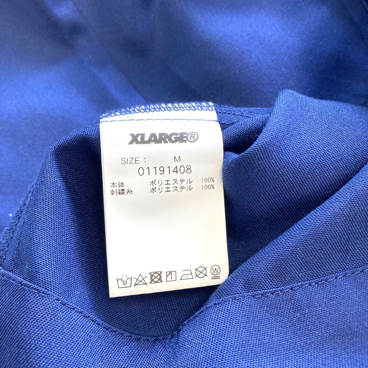 【XLARGE】エクストララージ 半袖ワークシャツ オープンカラーシャツ ブラックジャック刺繍 半袖シャツ 開襟 ワッペン ビッグシルエット_画像7