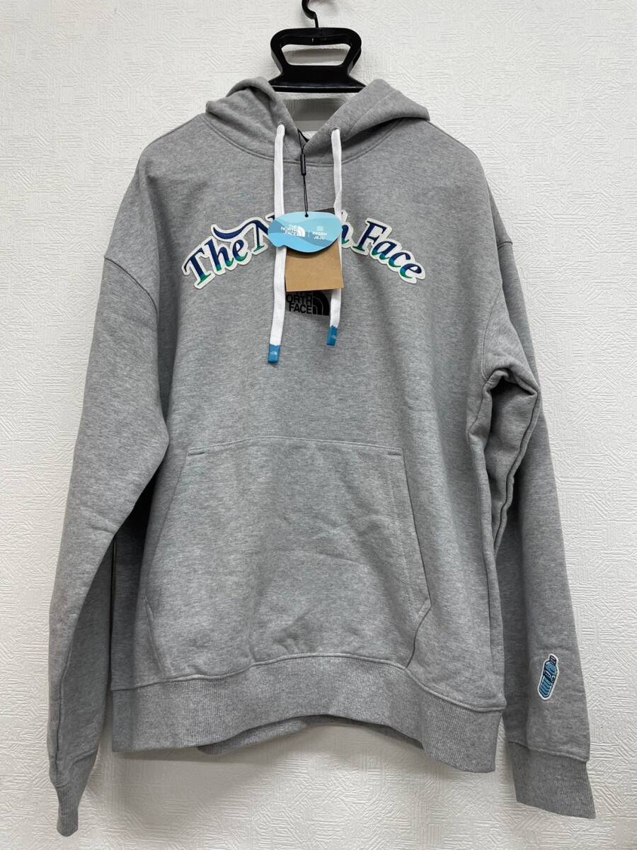 D6770*8　未使用　THE NORTH FACE　ノースフェイス　パーカー　NM5PM03B　95(M)　エッセンシャルグラフィック　エコ　フーディー　グレー