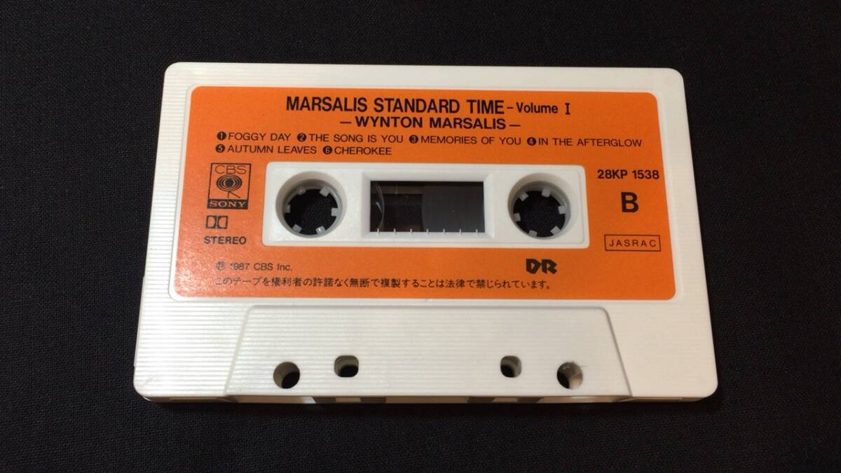 F【ジャズカセットテープ59】『スタンダード・タイム/ウィントン・マルサリス(Wynton Marsalis)』●ソニー●検)JAZZブルーストランペット_画像3