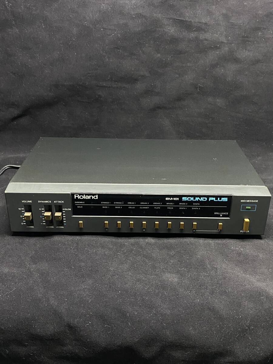 Roland Roland EM-101 SOUND PLUS sound plus analogue synthesizer sound module electrification . button verification only Junk junk