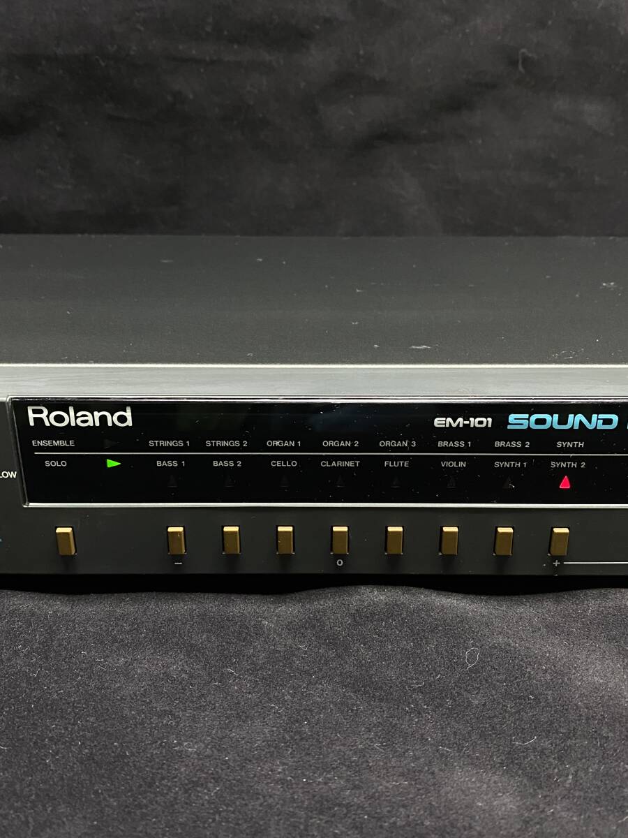 Roland Roland EM-101 SOUND PLUS sound plus analogue synthesizer sound module electrification . button verification only Junk junk