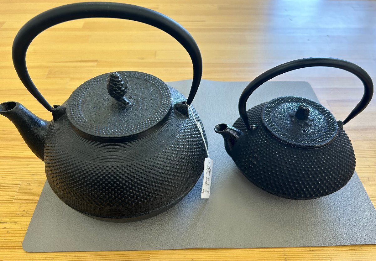 1円スタート　未使用品　南部鉄器　鉄瓶　茶道具　2点_画像1