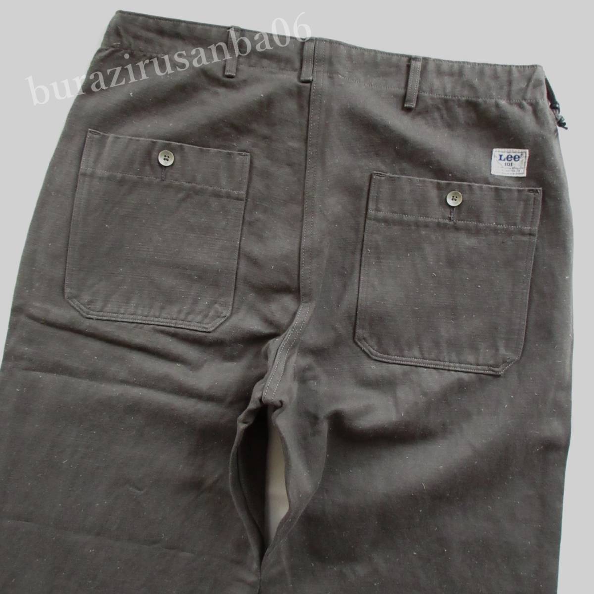 メンズ M 80cm◆未使用 定価15,400円 Lee リー ベイカーパンツ 麻綿 リネン混 ネップ調 BAKER PANTS ゆったりシルエット_画像5