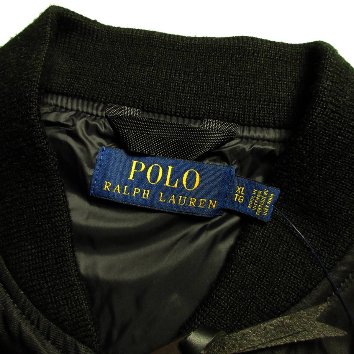 メンズ US/XL ◆未使用 完売品 POLO RALPH LAUREN ポロ ラルフローレン 春秋 ブルゾン ボンバージャケット 高耐久ナイロン 黒 ブラック_画像3