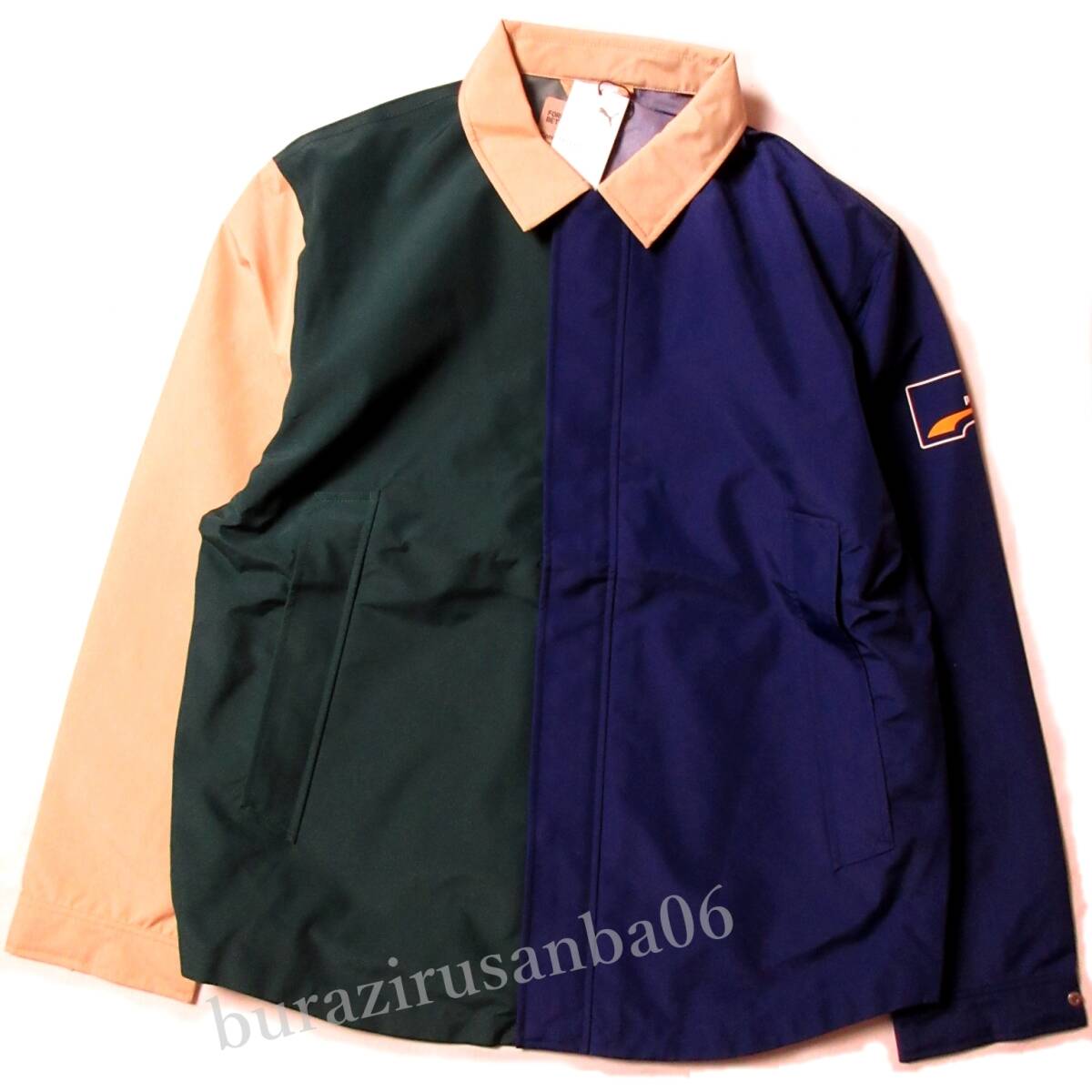 US/Ｌ ゆるめ◆未使用 定価27,500円 PUMA プーマ UPTOWN JACKET stormCELL ジャケット 撥水 カラーブロック クレイジーパターン ブルゾン_画像3