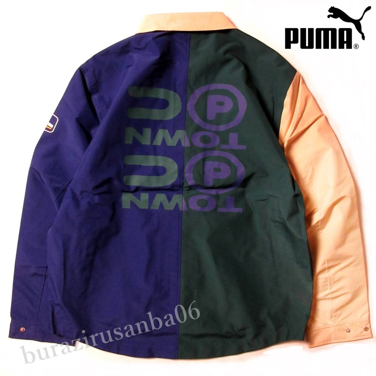 US/Ｌ ゆるめ◆未使用 定価27,500円 PUMA プーマ UPTOWN JACKET stormCELL ジャケット 撥水 カラーブロック クレイジーパターン ブルゾン_画像1