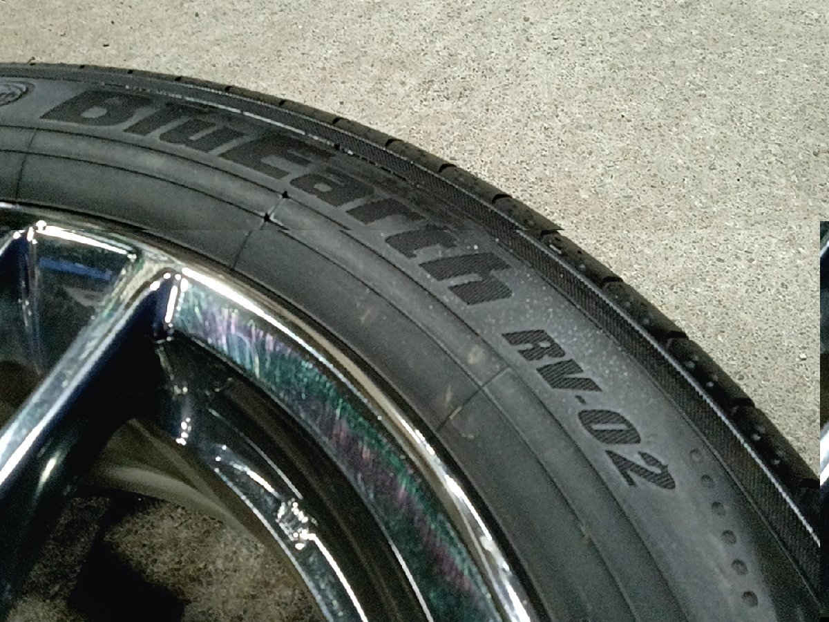 中古セット★C26セレナライダー純正★メッキ(スパッタリング)★RV02★195/60R16★セレナ/B30ラフェスタ等　4本セット_画像2