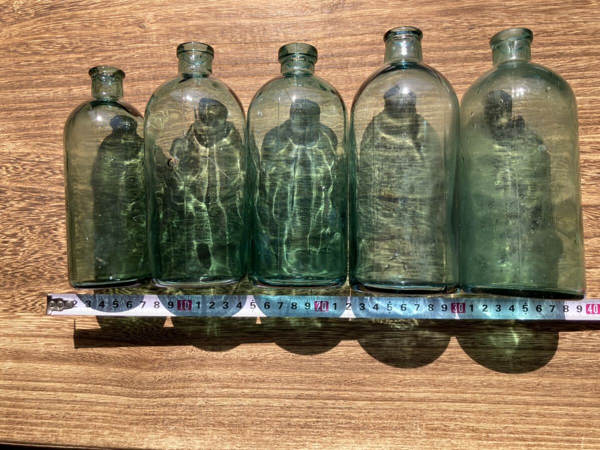 昭和レトロ瓶 13 薬品 花瓶 ガラス瓶 アンティーク ビンテージ 空き瓶 フラワーベースの画像3