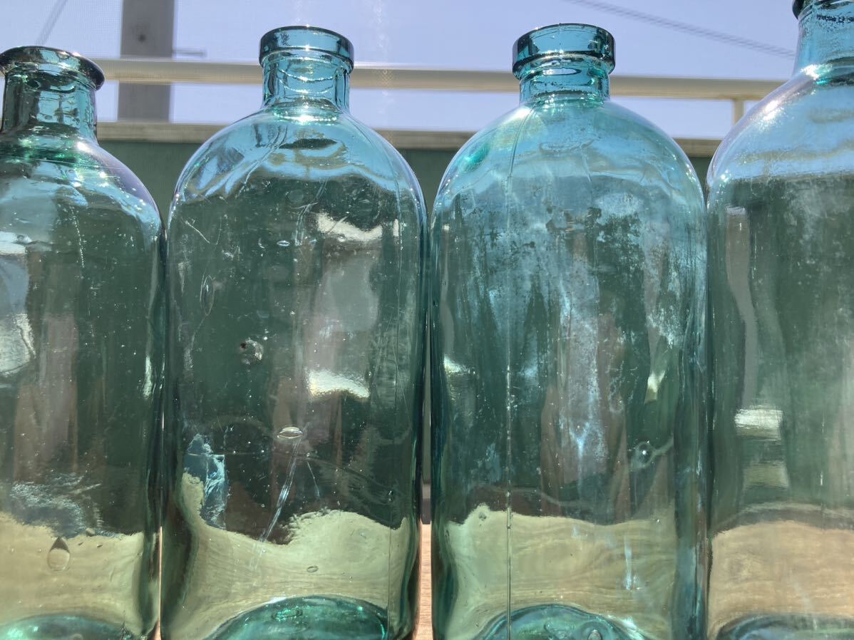 昭和レトロ瓶 13 薬品 花瓶 ガラス瓶 アンティーク ビンテージ 空き瓶 フラワーベースの画像6