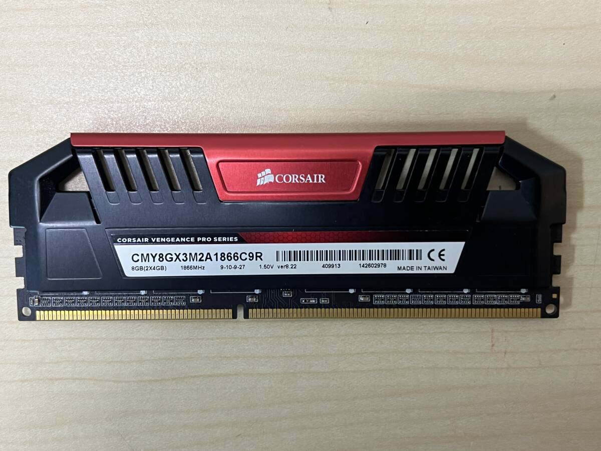 CORSAIR VENGEANCE DDR3-1866MHz ３２GB (４GB×２枚キット　４枚セット）CMY８GX３M２A１８６６C９R PCメモリ　送料無料_画像6