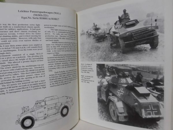 洋書 PANZER TRACTS No.13 ドイツ軍装甲車 写真資料本 Armored Cars Sd.Kfz.3 to Sd.Kfz.263 2001年発行[1]B1790_画像5