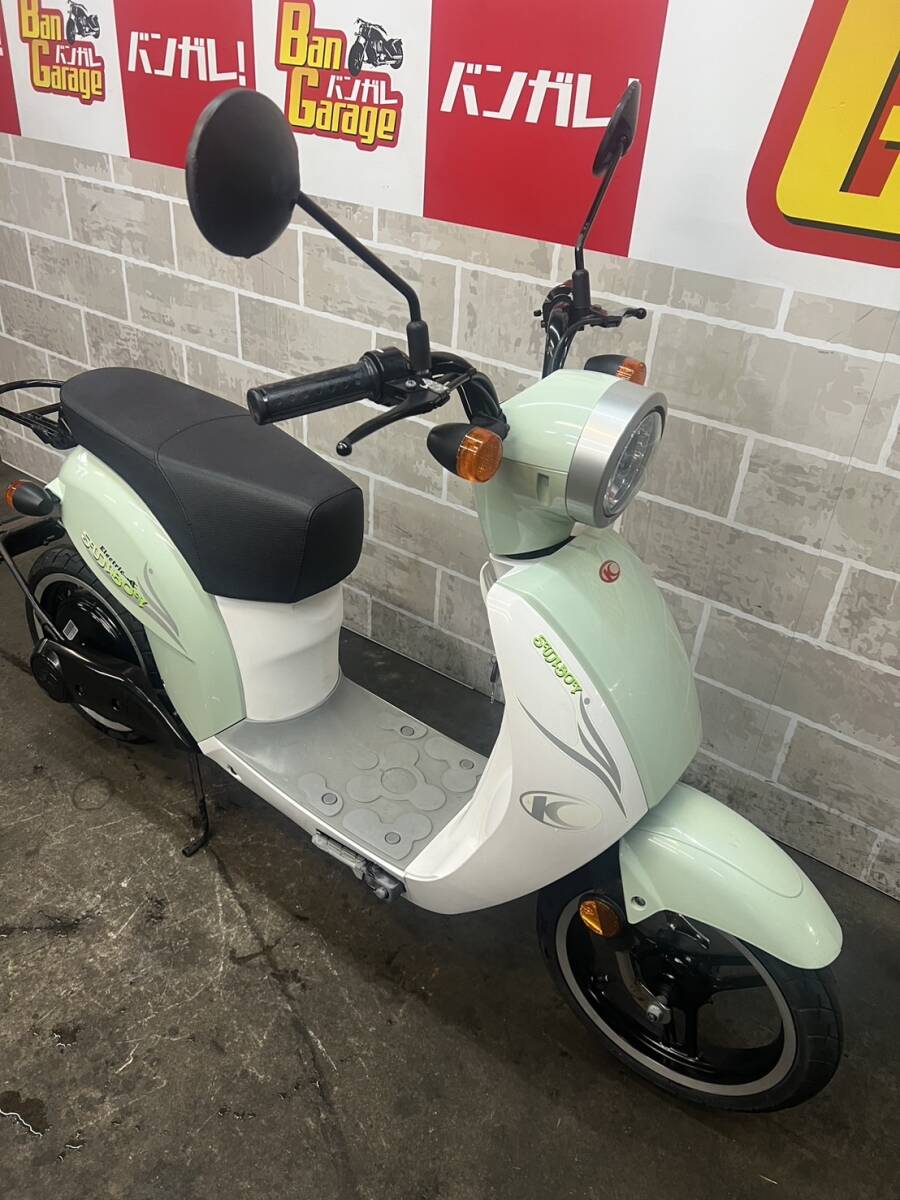 キムコ KYMCO サンボーイ SUNBOY RFBEA10BBBR 販売証明書有り 電動バイク 場内走行確認済み 始動動画有り 売り切り 未整備 現状車 バンガレの画像7