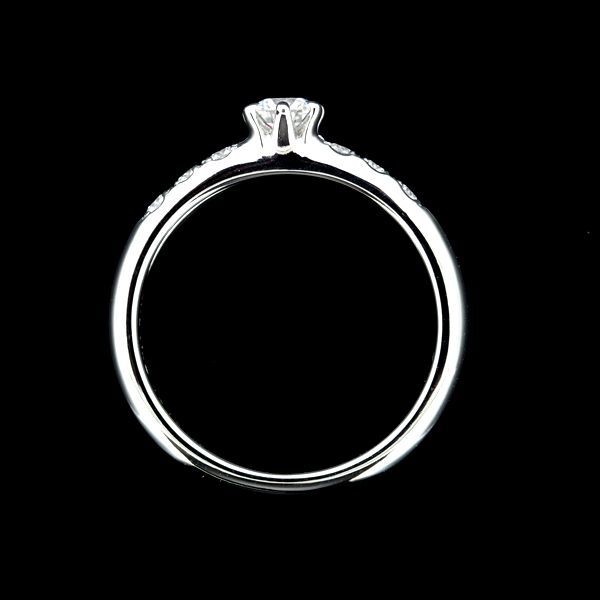  Mikimoto бриллиант 0.21ct 0.13ct кольцо Pt950