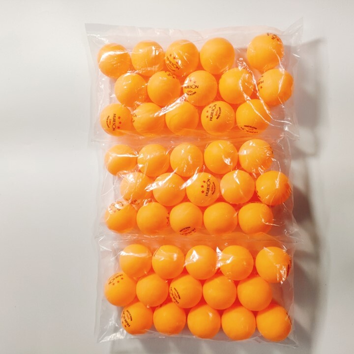 ◆45球 送料無料 未使用 卓球ボール プラスチック ABS樹脂 練習用球 オレンジ HUIESON 40mm_画像2