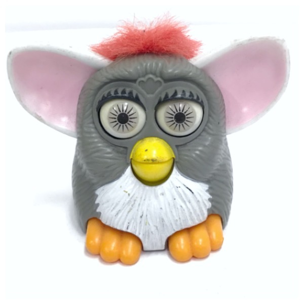 ファービー おもちゃ グレー マクドナルド McDonald 1998年製 Furby 灰色 ビンテージ アンティーク レトロ オールド コレクション D-1562_画像1