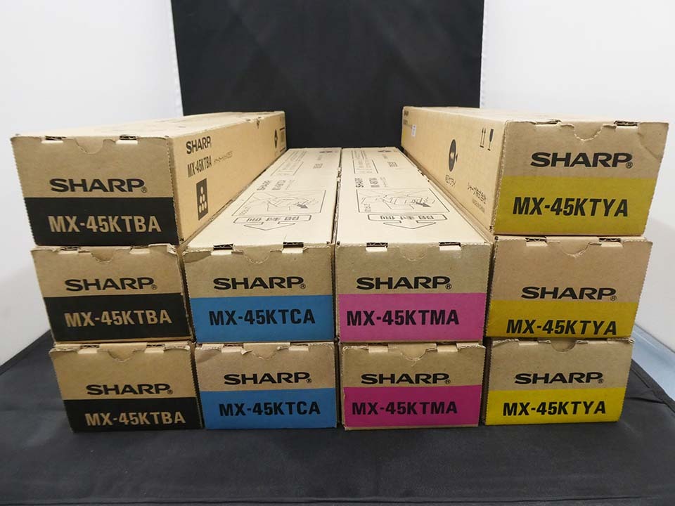 SHARP シャープ　純正トナー　MX-45KT BA/CA/MA/YA　4色10本セット　新品未開封品