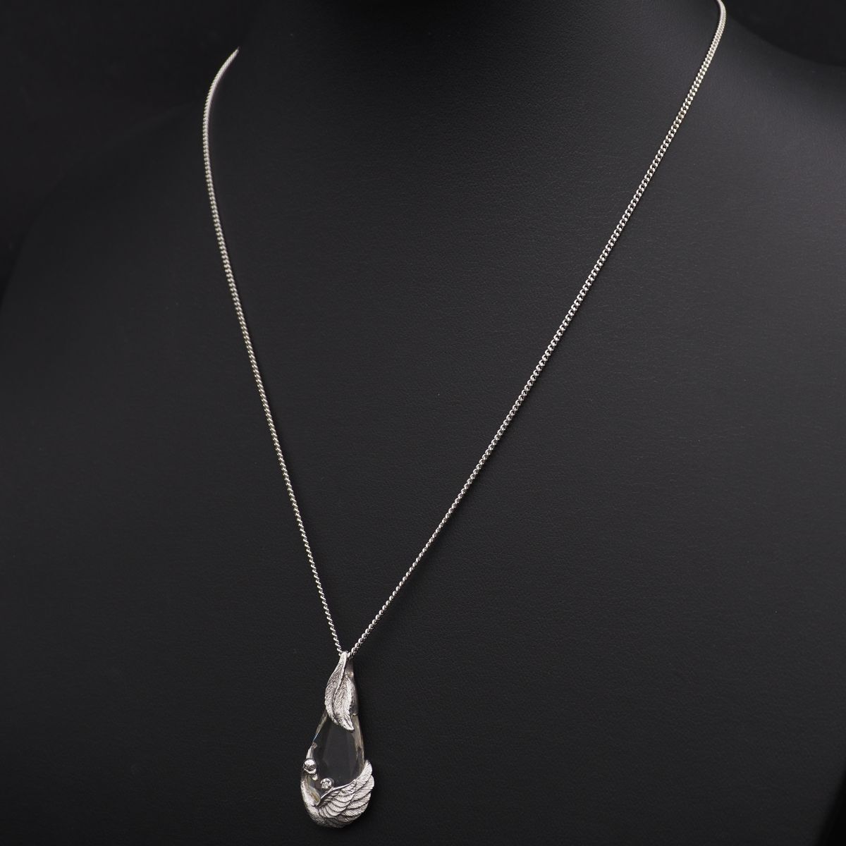 L536 IEI 水晶 ダイヤモンド SILVER925 STERLING刻印 ペンダント L536 IEI 水晶 ダイヤモンド SILVER925 STERLING刻印 ペンダント