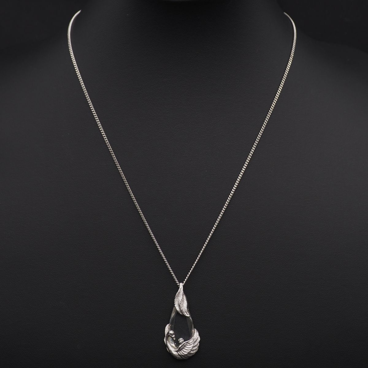L536 IEI 水晶 ダイヤモンド SILVER925 STERLING刻印 ペンダント L536 IEI 水晶 ダイヤモンド SILVER925 STERLING刻印 ペンダント