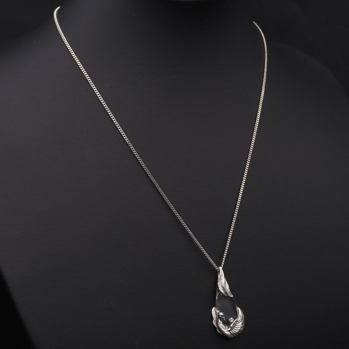 L536 IEI 水晶 ダイヤモンド SILVER925 STERLING刻印 ペンダント L536 IEI 水晶 ダイヤモンド SILVER925 STERLING刻印 ペンダント