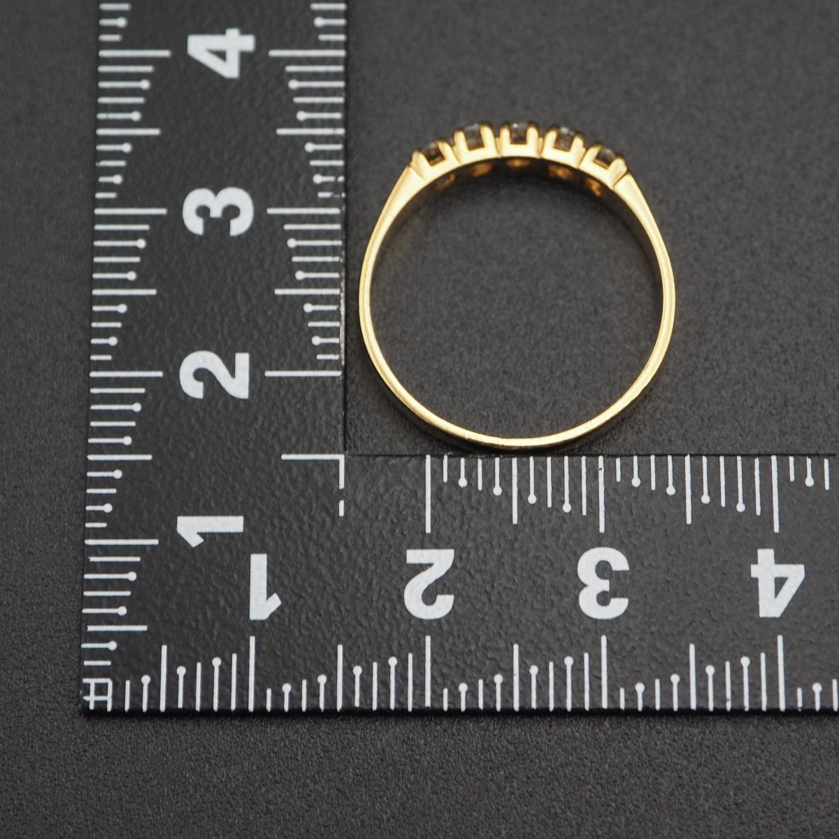 M932 ダイヤモンド風 リング ゴールド デザイン 指輪 13~14号の画像10
