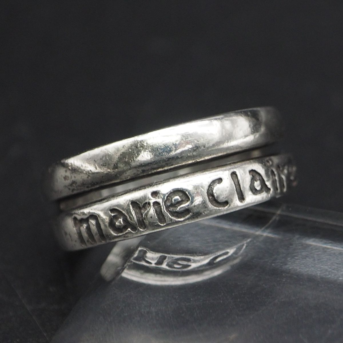 L380 marie claire マリクレール SILVER925刻印 リング デザイン シルバー 指輪 9号_画像8