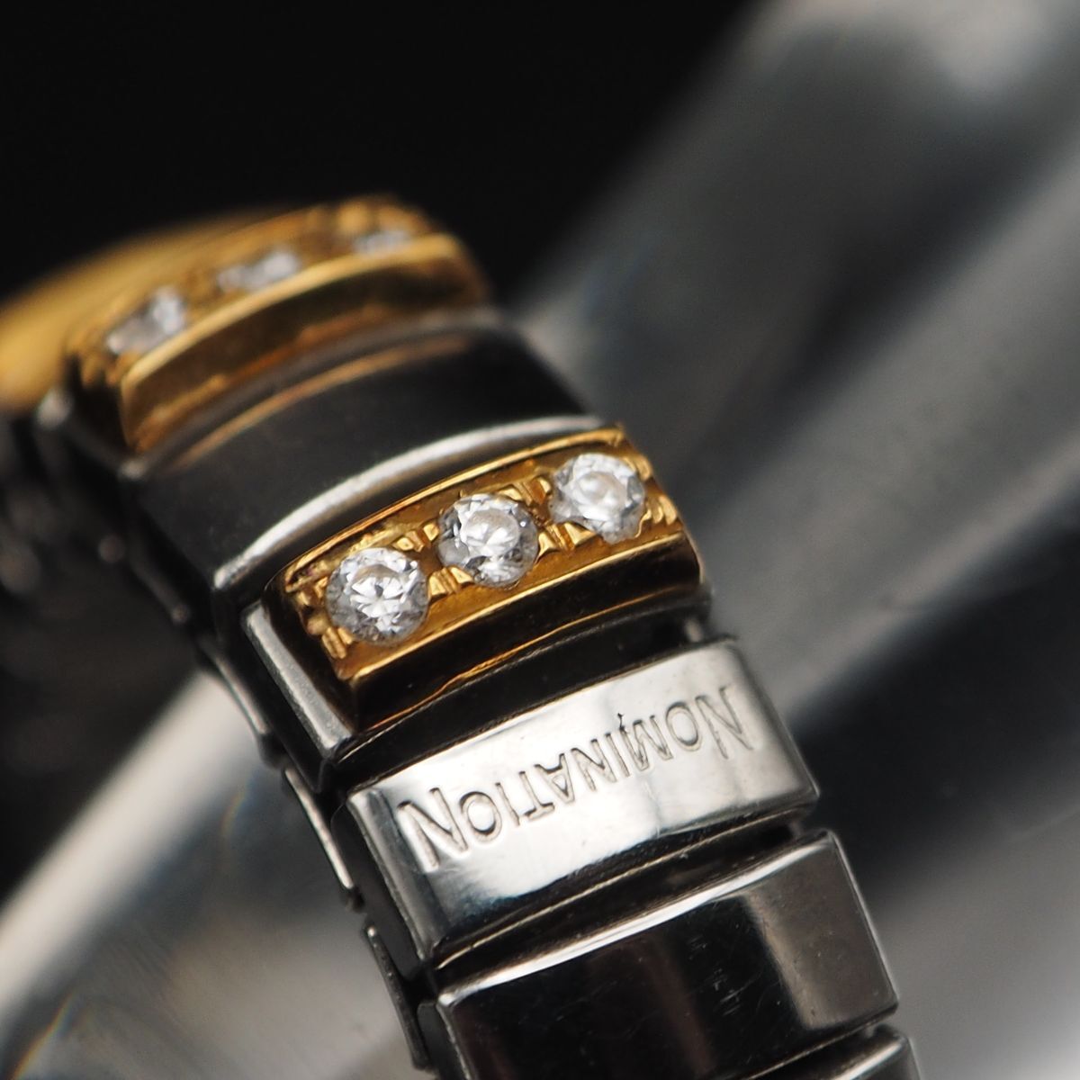 L695 NOMINATION ノミネーション 750(K18)刻印 リング デザイン L695 NOMINATION ノミネーション 750(K18)刻印 リング デザイン