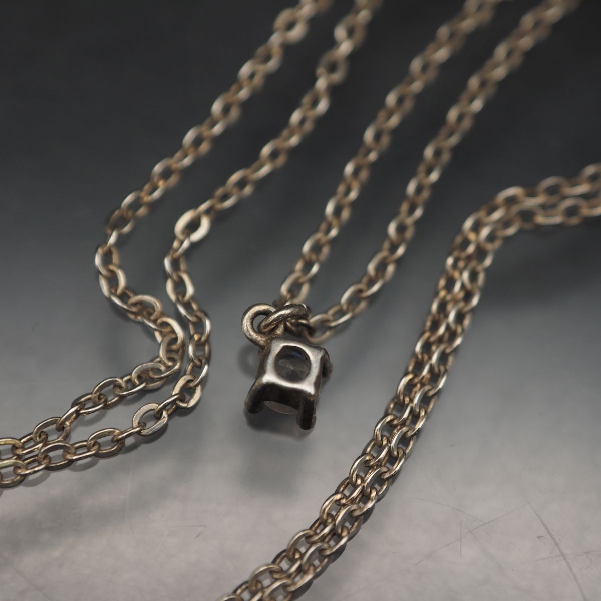 N053 ムーンストーン STERLING SILVER925刻印 ペンダント ネックレス デザイン シルバー 6月誕生石_画像5