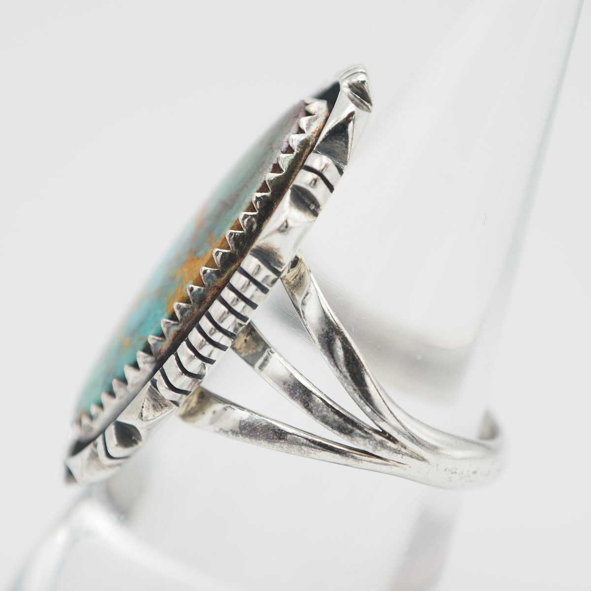 N263 ナバホ ターコイズ トルコ石 STERLING刻印 リング デザイン N263 ナバホ ターコイズ トルコ石 STERLING刻印 リング デザイン