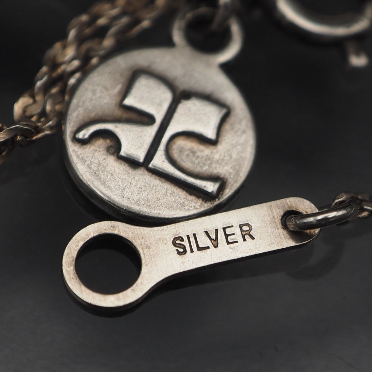 L897 Courreges クレージュ SILVER STERLING刻印 ペンダント ネックレス 星 スター デザイン シルバー