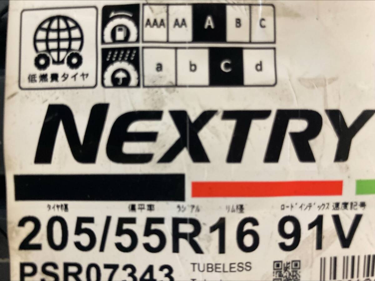 ③送料税込み！新品【205/55R16 91V】205/55-16 ブリヂストン ネクストリー BRIDGESTONE NEXTRY 2022年製～ 夏用 4本送料税込み¥30000_画像2