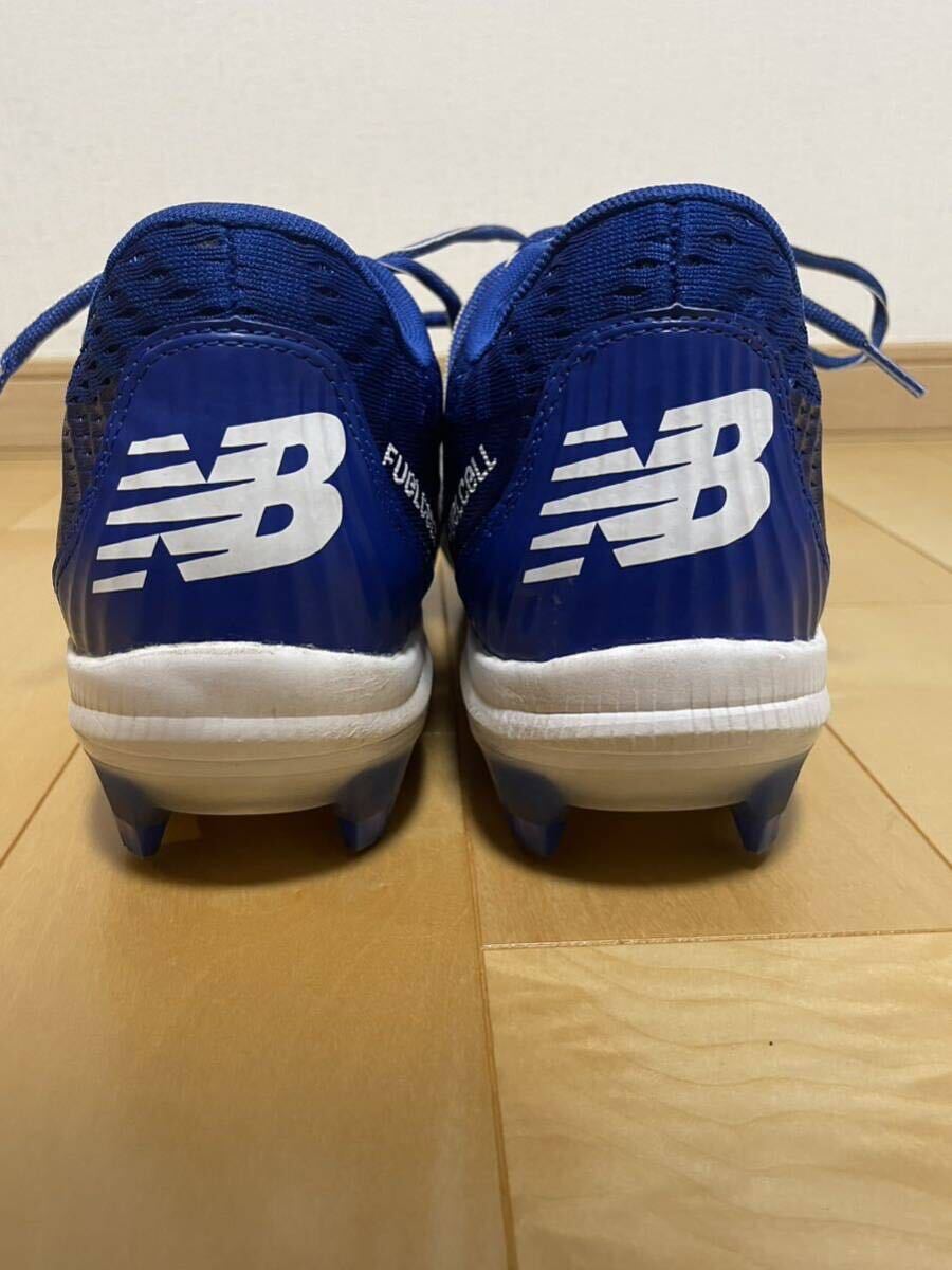 【使用2回】newbalance 野球用スパイク 27.5cm PL4040B7 ニューバランス ブルー×ホワイト ポイントソール_画像6