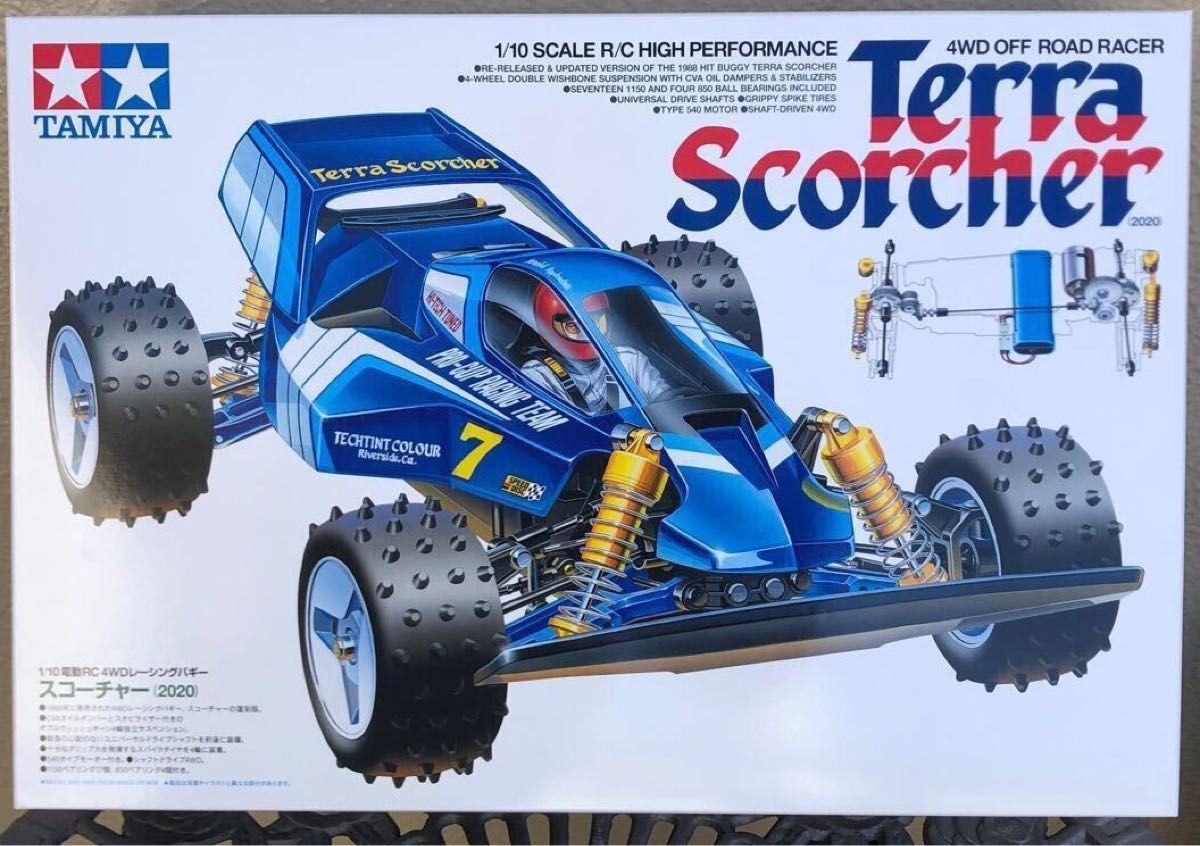 タミヤ　1/10  電動RC 4WDレーシングバギー　スコーチャー（2020）　未組立