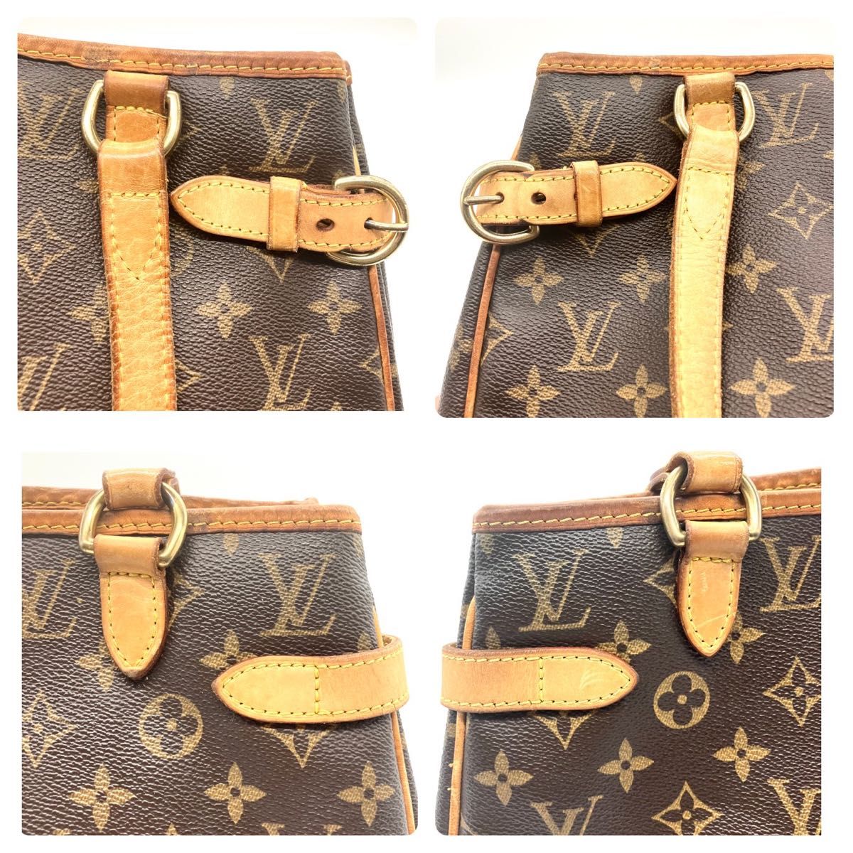 ルイヴィトン トートバッグ バティニョール ヴェルティカル モノグラム LOUIS VUITTON