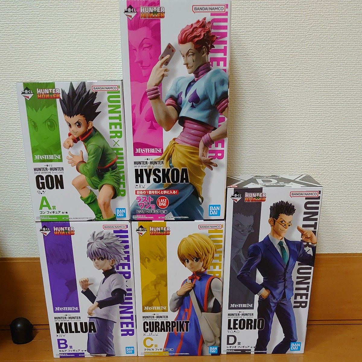 HUNTER×HUNTER ハンターハンター 一番くじ フィギュア  ゴン キルア クラピカ レオリオ ラストワン ヒソカ