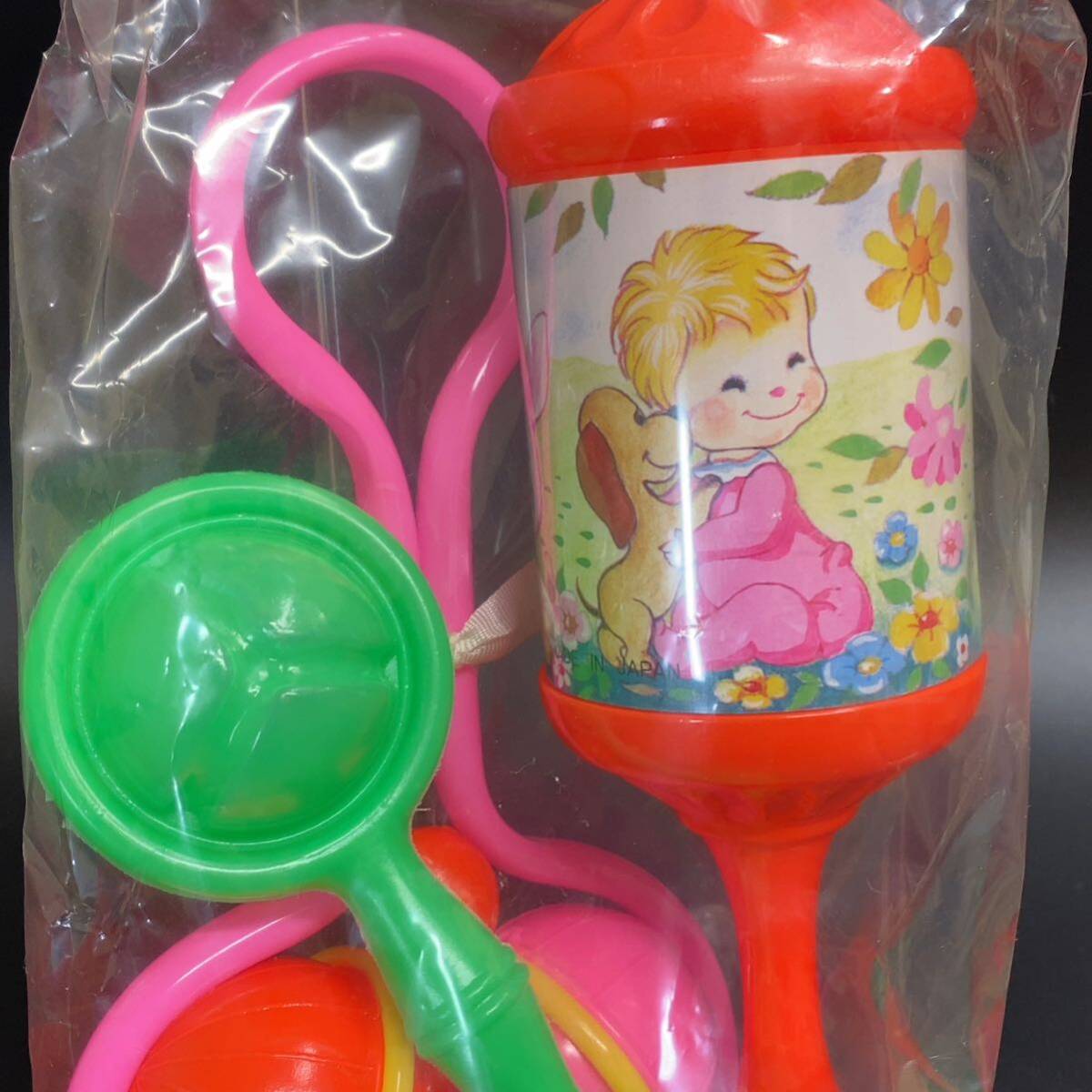 [ unopened ]BABY TOY OKAI hill . industry place rattle retro at that time Showa era toy toy baby cell Lloyd 