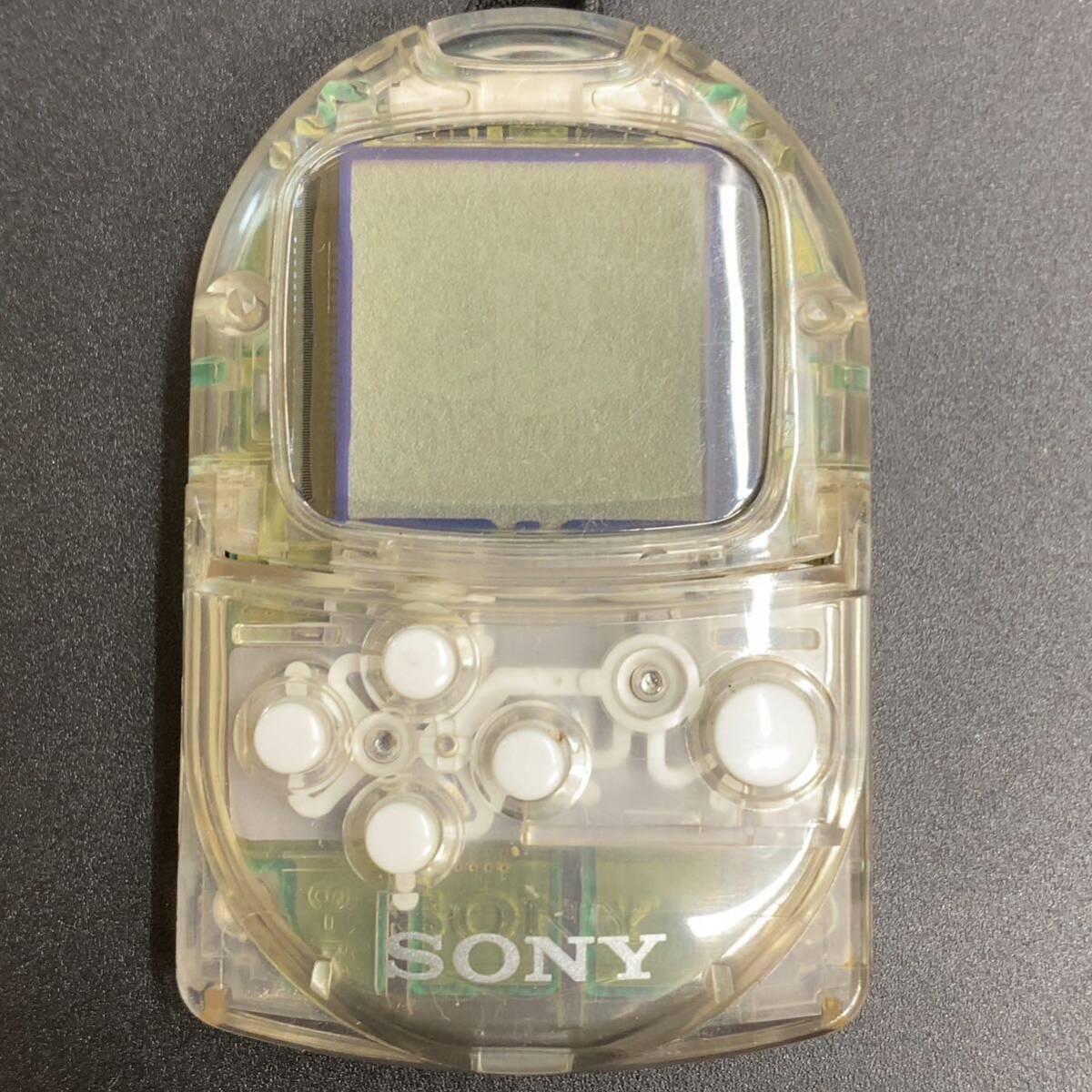 【通電確認OK】ソニー sony プレイステーション PS 1 プレステ ポケットステーション SCPH-4000C クリスタル PocketStation ゲーム 当時物 _画像2