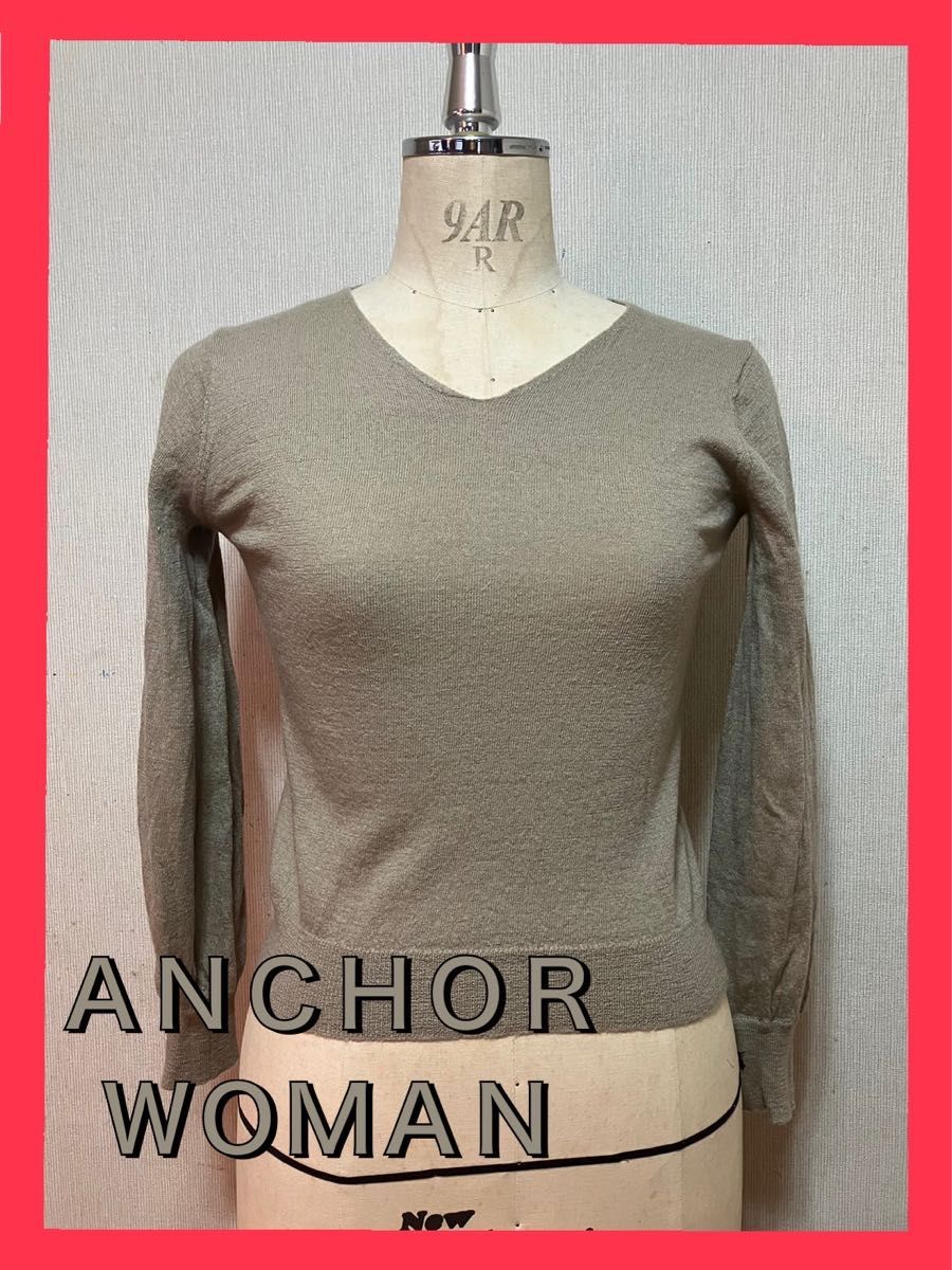 ANCHOR WOMAN  カットソー 長袖 毛100%