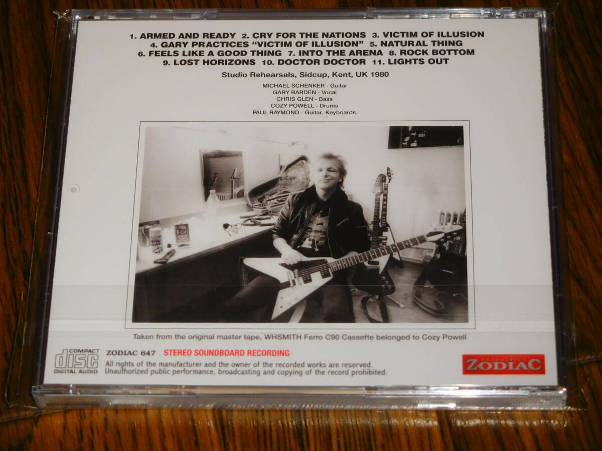 未開封新品 MICHAEL SCHENKER GROUP / SIDCUP REHEARSALS 1980 初回ナンバリングステッカー付 ZODIAC Cozy Powell Gary Barden の画像2