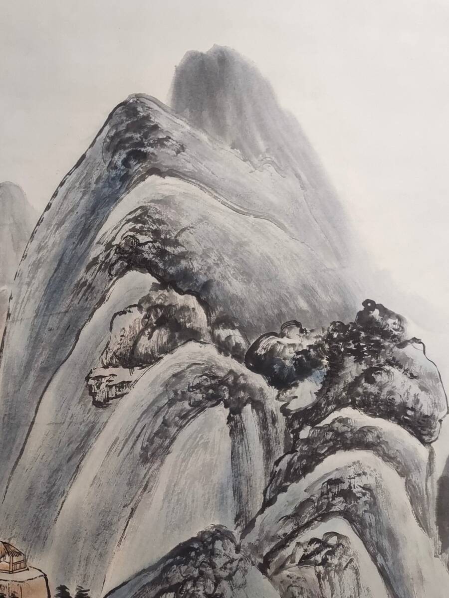  old warehouse China close present-day country painter [. large thousand ] landscape . original hand . character . middle .. paper . axis rare rare article old work of art old beautiful taste L0309