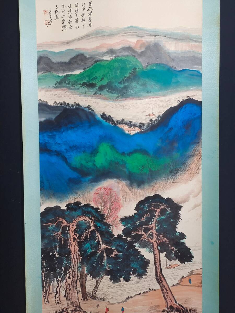  old warehouse China close present-day country painter [. large thousand ] landscape . hand .. middle ... paper . axis rare rare article old work of art old beautiful taste L0328