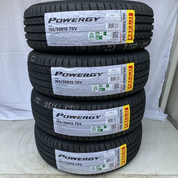 即納 最短翌日スピード発送 2023年製以降 新品 ピレリ POWERGY パワジー 165/55R15 4本 165/55-15 個人宅OK 正規輸入品 4本送料込30400円_画像1