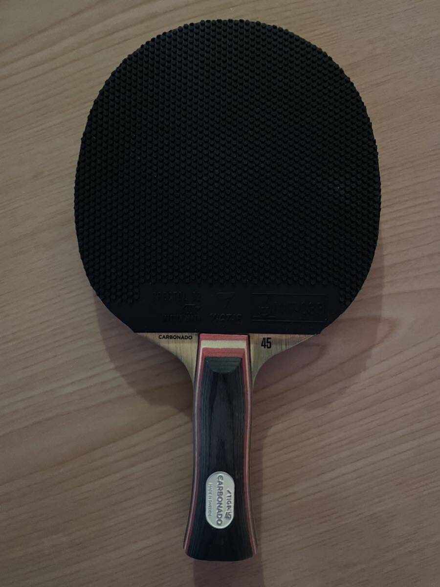 STIGA CARBONADO 45 car bone-do45 ANA ping-pong racket she-k hand Raver attaching 